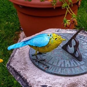 Bluebird, Zimbabwe Scottish Recycled Oil Drum sculpture / Zimbabwean Art made in Peebles, Scotland by Zimbabwe Artist