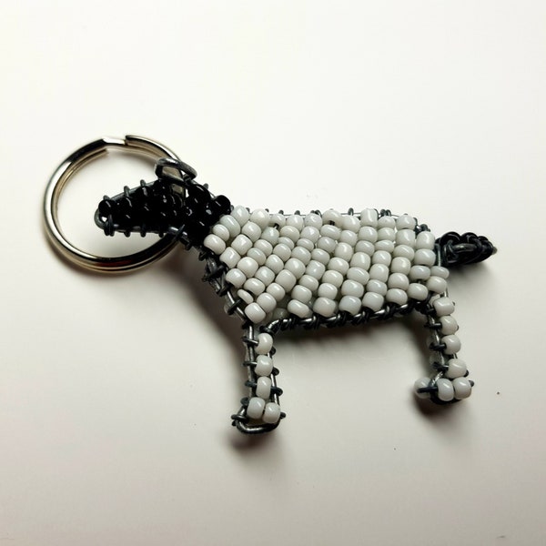 African Sheep Keyring Gift, sculpture / Zimbabwean Art  in Scotland