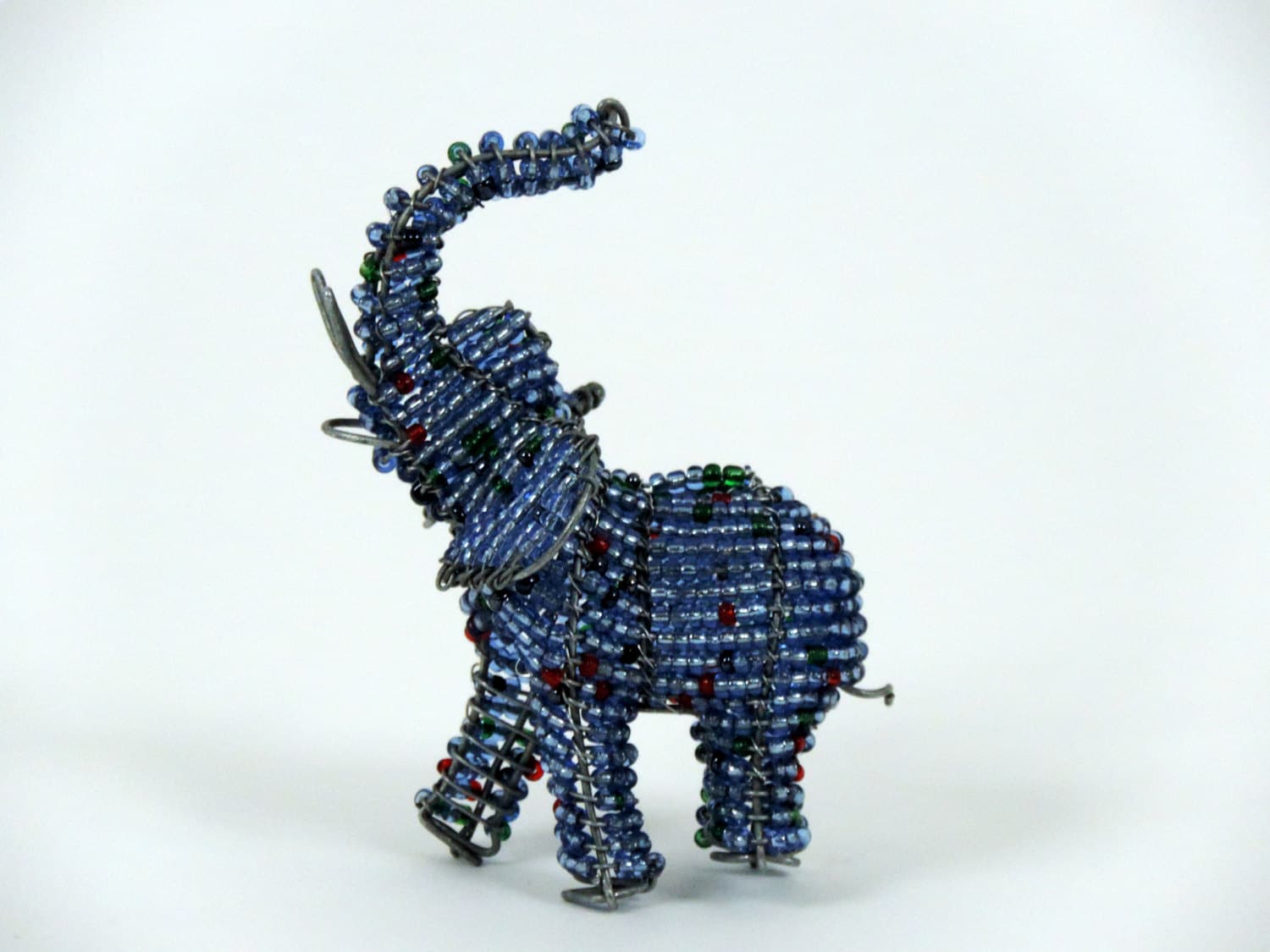 Beaded Elephant Beaded Wire Animal Sculpture / Zimbabwean Art Etsy