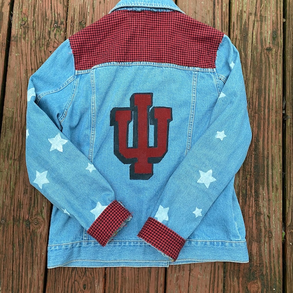 Stars & Hypes Forever-- Hand-painted IU Denim Jacket