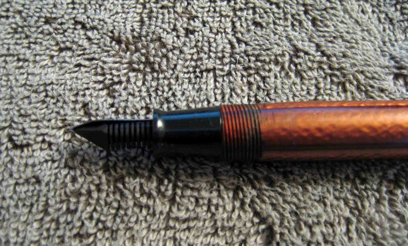 Bookkeeping Vintage Copper Colored Esterbrook \u201cJ\u201d Fountain Pen VG Condition Nib #1550 Firm EF