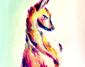 Kangaroo - Animal Art Print