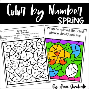 Color by Number Spring