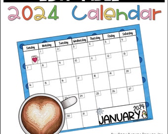 Editable Calendar 2024