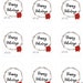 Happy Holiday Printable Gift Tags - Etsy