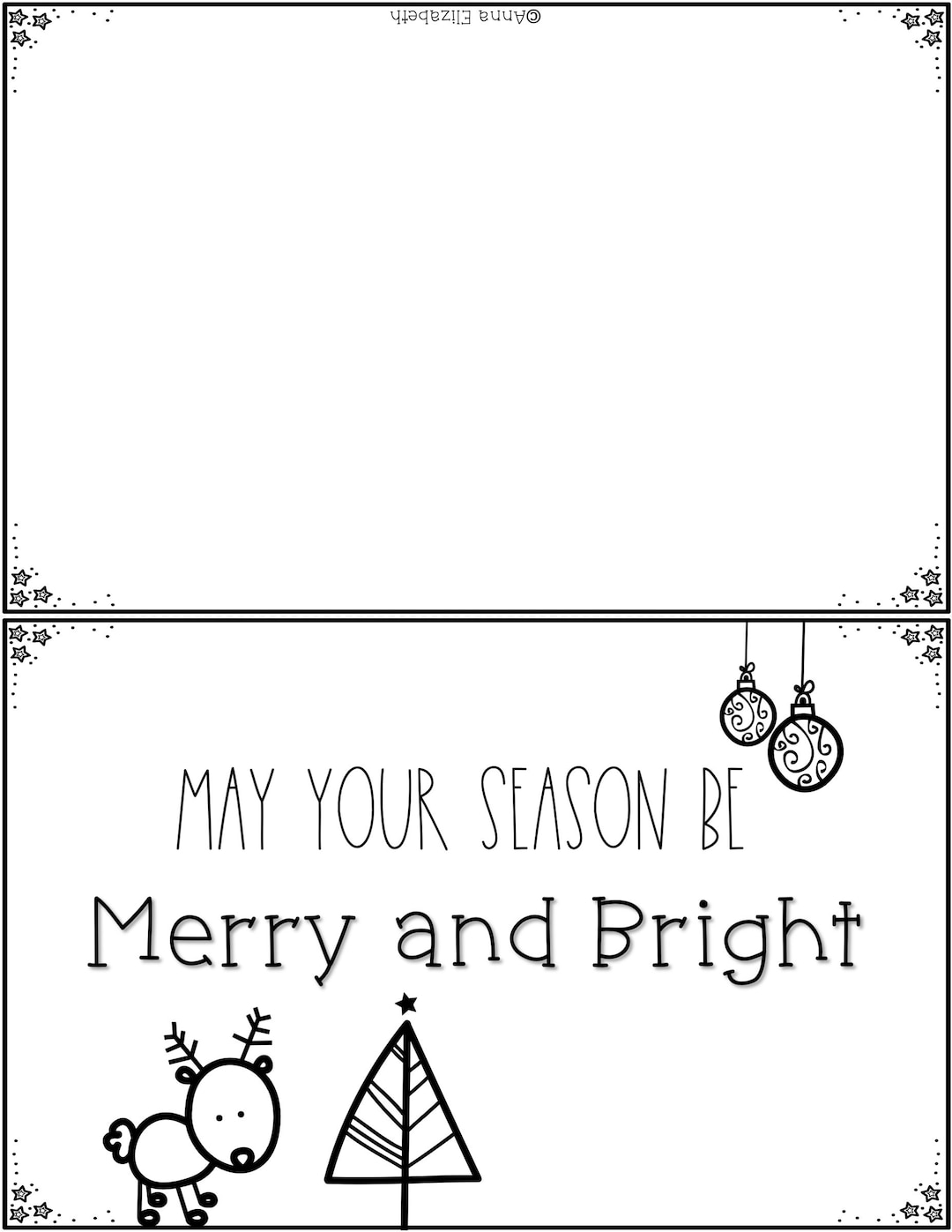 Printable Christmas Card - Etsy