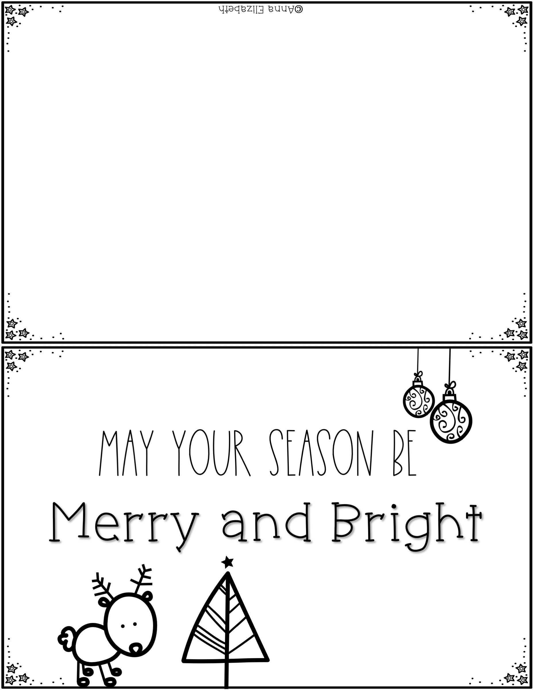 Printable Christmas Card Etsy Printable Christmas Card Etsy