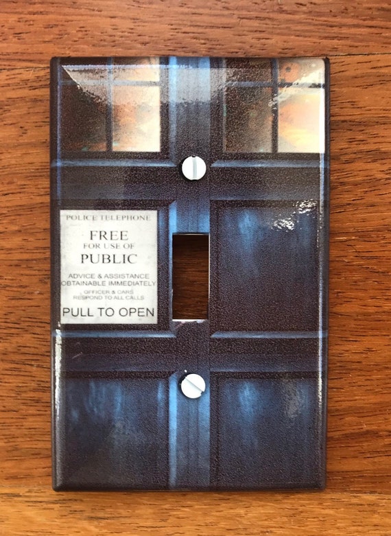 Doctor Who Light Switch Cover Whovian Tardis Door Dwas Fandom Fast Shipping