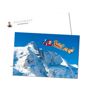 Weihnachten Weihnachtsmann Hund Postkarte Karte Airedale Irish Welsh Lakeland Fox Terrier