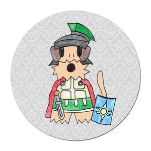 Roman Soldier Ancient Rome History Funny Humorous Airedale Terrier Welsh Terrier Dog  fridge magnet - 38 mm / 1 1/2 inches