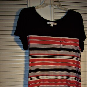 Dress Medium, Dress 10, Ellen Tracy Cotton Breezy Tunic/Tee Shirt Wear With Leggings, Spring/Summer Vintage Find.  - see details