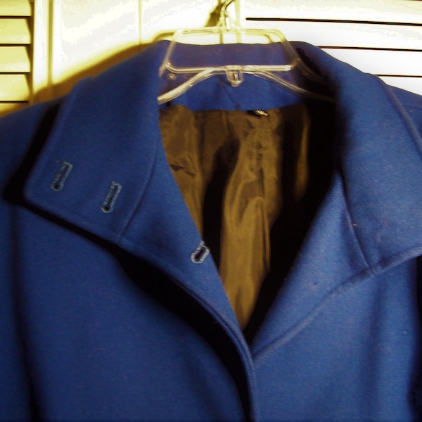 Royal Blue Coat Etsy