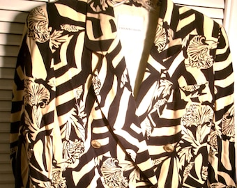 Dana Buchman Leather Jacket - Etsy