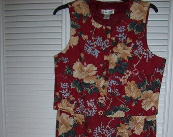 Dress 10,  Two Piece Dress Maxi Sarong Skirt Linen/Cotton Blend Stunning Find Size 10