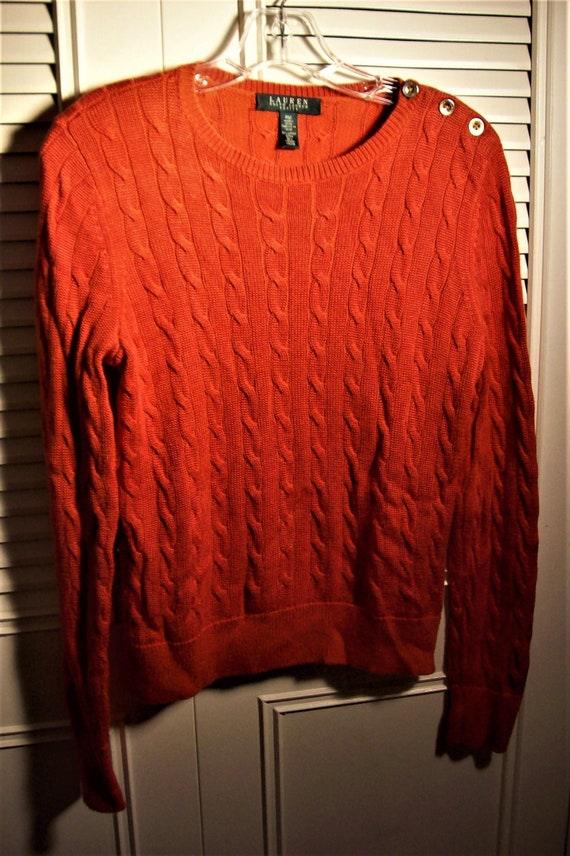 Sweater Small Petite, Ralph Lauren Cable Knitted S