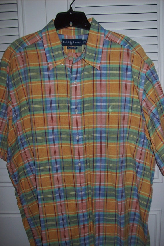 Shirt XL, Ralph Lauren plaid spring ready shirt. X