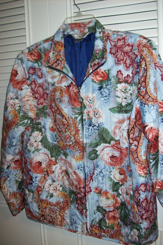 Jacket 10 - 12, Vintage Allison & Daley Quilted P… - image 2