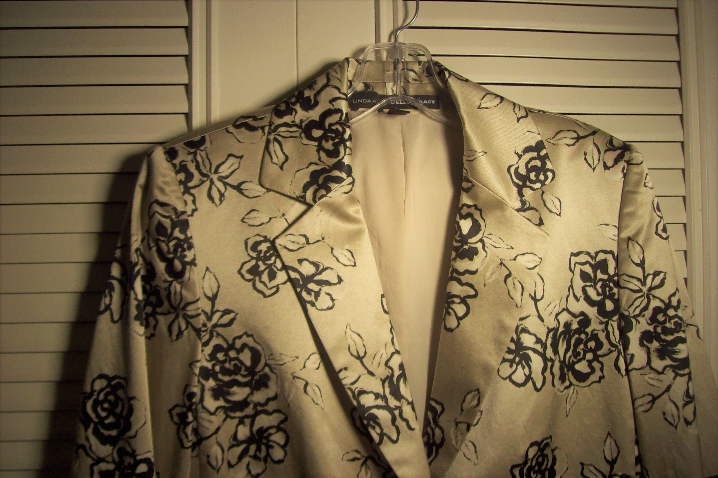 Blazer M, Ellen Tracy by Linda Allard, Silk and Cotton