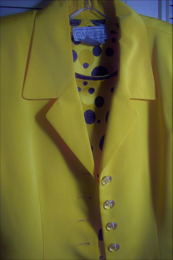 Suit 8,  Skirt Suit, Dana Buchman Stunning Yellow… - image 3