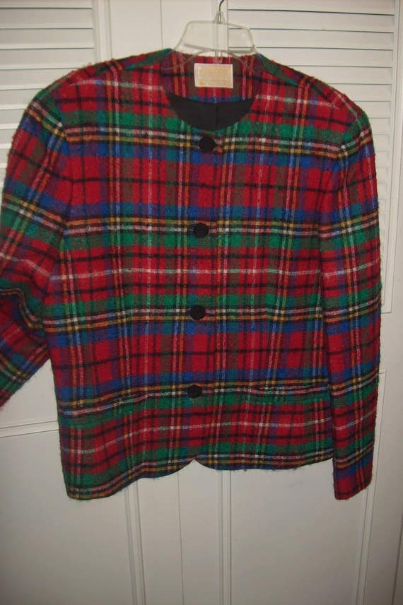 Blazer 14, Vintage Pendleton Wool Tartan Stewart … - image 1