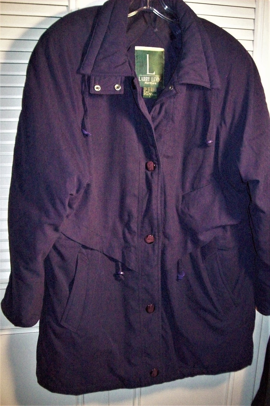 Parka Large XL Navy Puffy Winter Parka by Larry Levine. All - Etsy