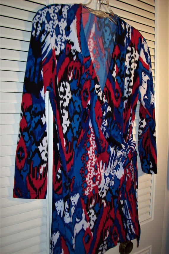 Jacket Small, A Wrap Jacket, Geometric Splash, Si… - image 2