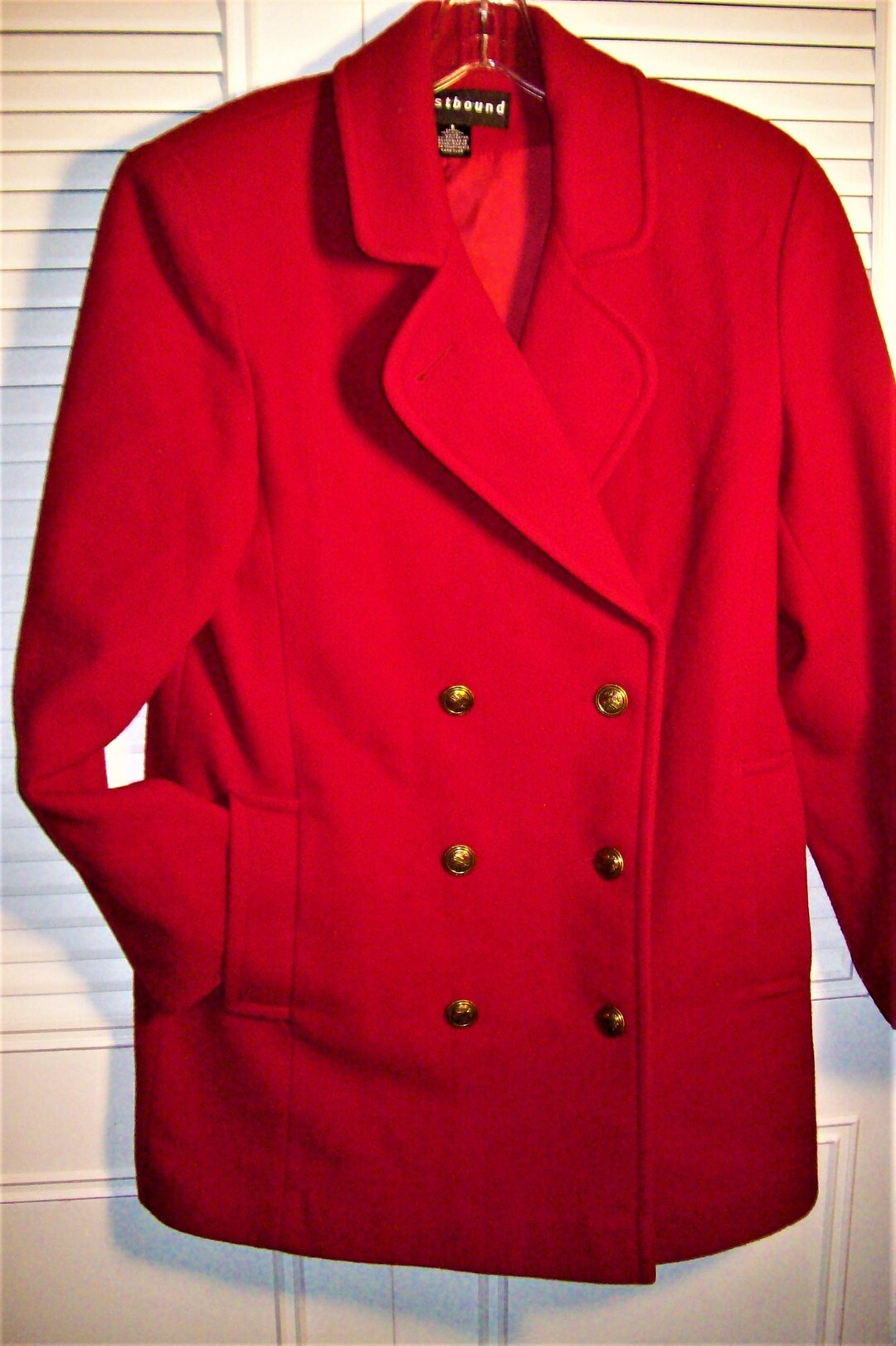 Coat 8, All Wool Three Quarter Peacoat, Double Breasted Seasonal