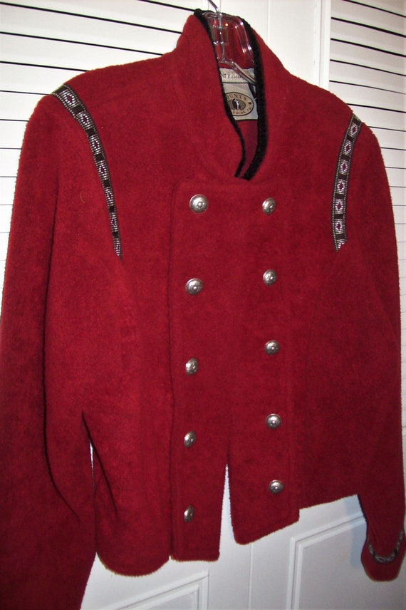 Jacket Small, Cadet Styled Fun Vintage Fleece Jac… - image 2