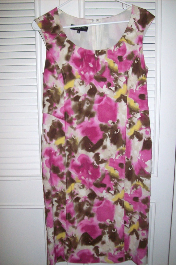 Dress 12, Vintage Silky Sheath or Shift Dress  - … - image 1