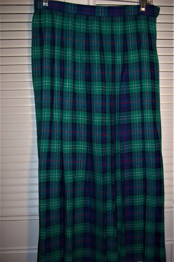 Jupe Portefeuille Plaid Rouge Shari Roberts - Taille 10 - Occasion En Excellent état