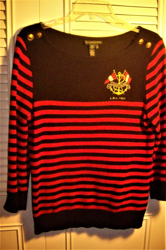 Sweater Medium, Ralph Lauren Nautical Spiffy Brigh