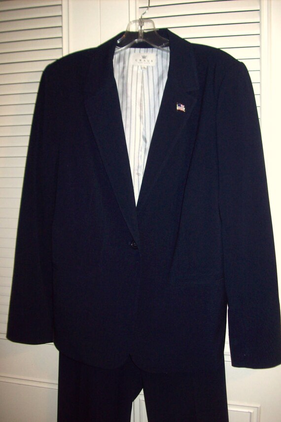 Pantsuit 14, Navy Pantsuit, Smartly Tailored Pant… - image 2