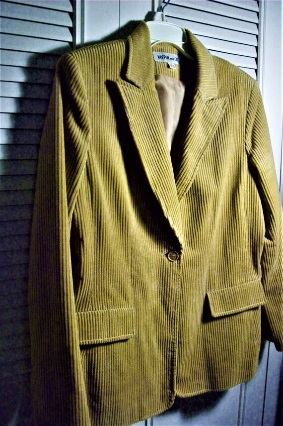 Blazer 12, Jacket 12, Corduroy Khaki/tan Classic Preppy