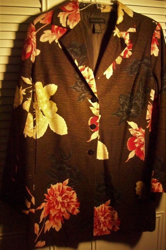 Jacket Large, Silkland Floral jacket. Just Gorgeou