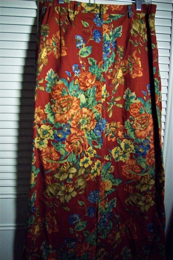 Skirt 10, Susan Bristol Maxi Floral Skirt, Kick P… - image 2