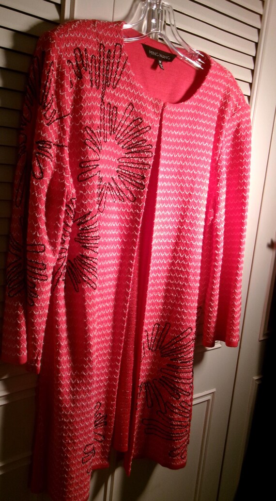 Jacket Large, Ming Wang Open Longer Jacket!  Brig… - image 3