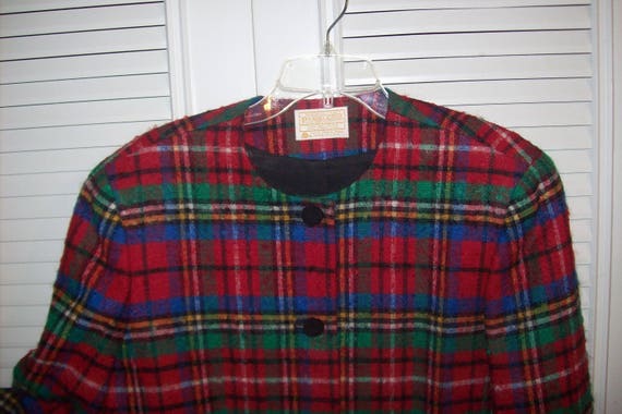 Blazer 14, Vintage Pendleton Wool Tartan Stewart … - image 3