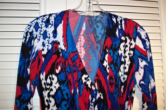 Jacket Small, A Wrap Jacket, Geometric Splash, Si… - image 3