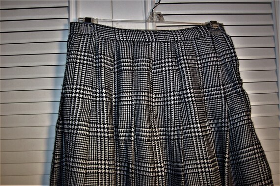 Glen plaid pleated skirt cheap