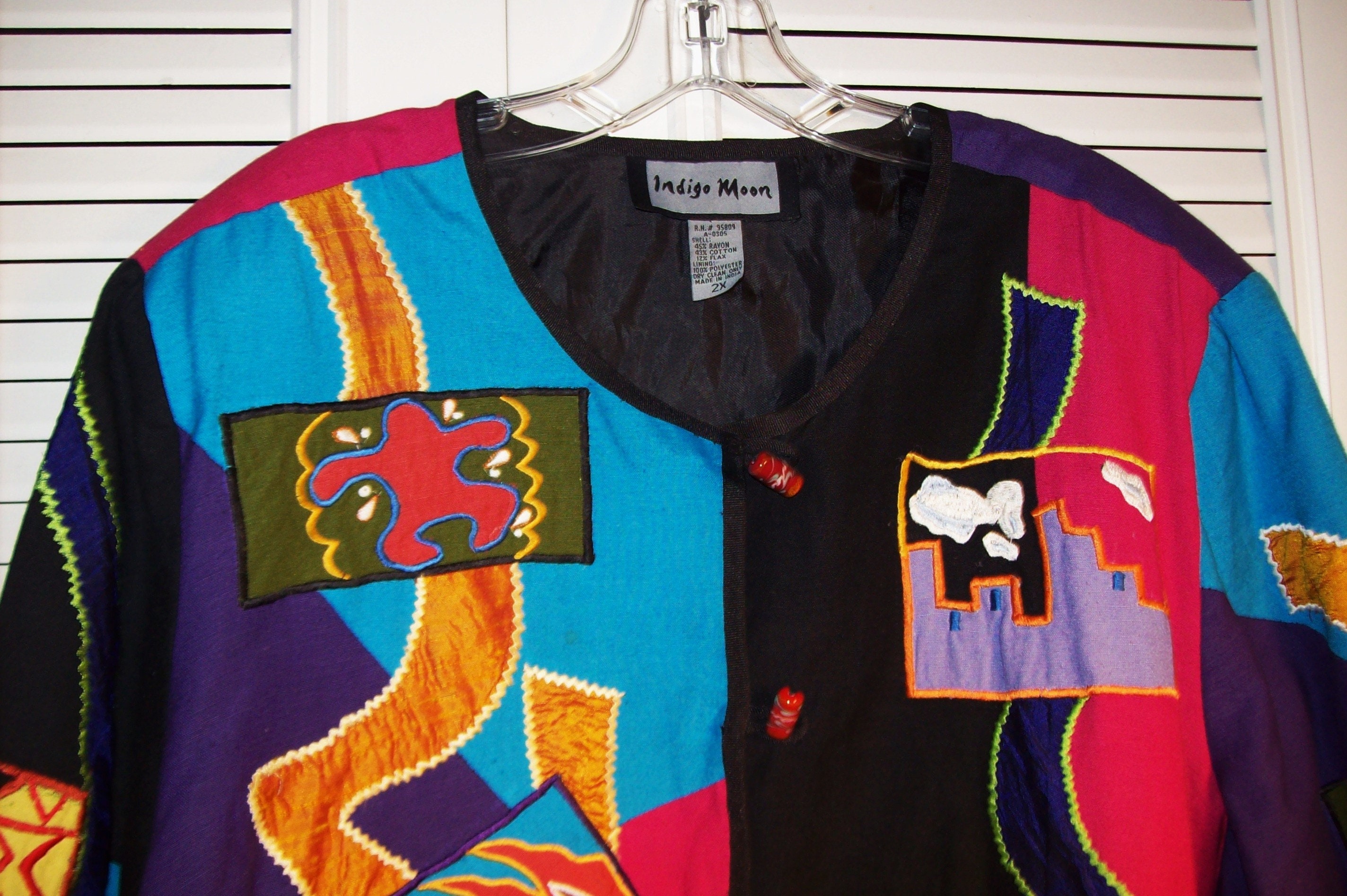 Jacket XXL, Indigo Moon Vivid Novel Cotton Jacket! FIVE STAR