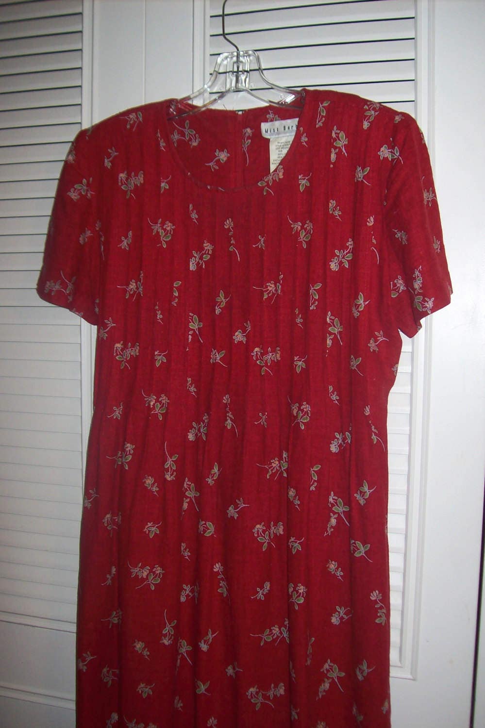 Vintage Miss Dorby Maxi Prairie Preppy Classic Red Linen - Etsy