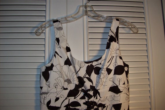 Dress 8, Sundress 8, Cotton Black and White Adora… - image 3