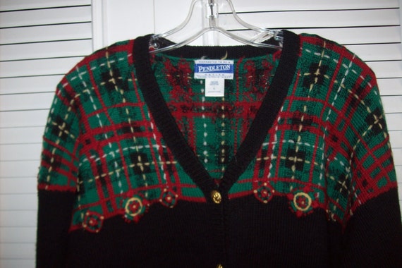 Sweater Large,  Pendleton Cardigan Sweater, All W… - image 4