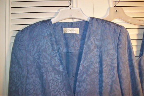 Suit 6, Dana Buchman Silk and Linen Jacquard Sky … - image 5