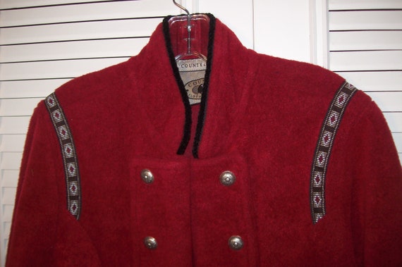 Jacket Small, Cadet Styled Fun Vintage Fleece Jac… - image 3