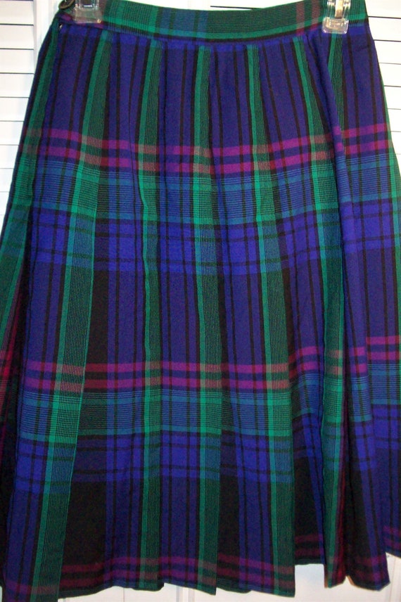 Skirt 6, Pendleton Plaid Pleated Adorable Classic 