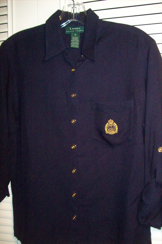 polo silk crest shirt