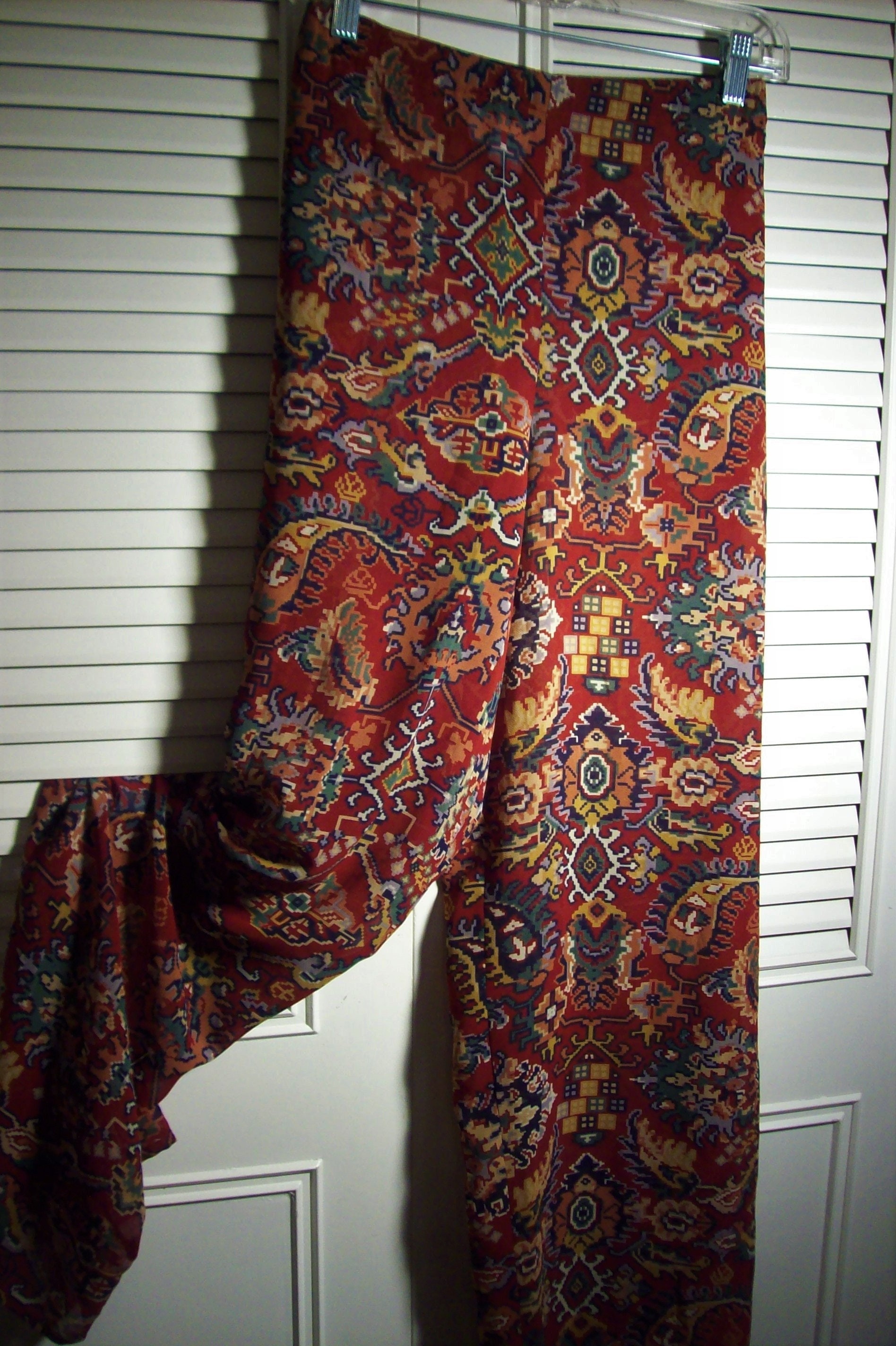 Pants XL, Adrienne Vittadini Paisley Pull-on Pants. Elastic Waist, Poly  Fabric, Pockets, Long Lovely Pants. See Details 