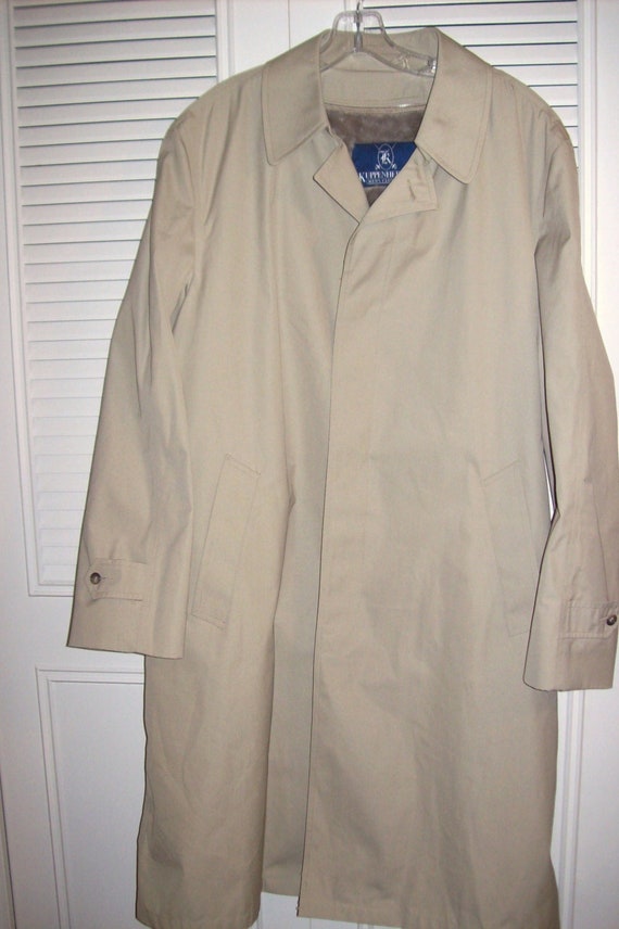 Sale !!   Kuppenheimer Men's Khaki Topcoat w Thick