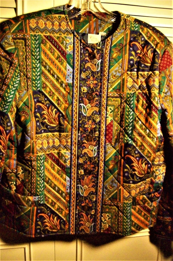 Vera Bradley Medley Patchwork Print Quilted Jacke